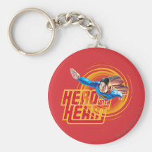 Héros de Superman avec le coeur Porte-clef