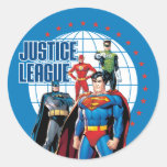 Héros globaux de ligue de justice autocollants