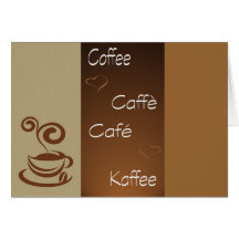heure de café cartes