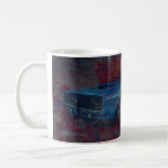 Heure de monter - le graffiti bleu de voiture tasse à café