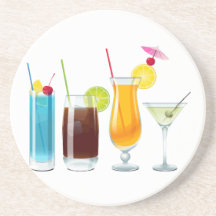 Heure heureuse dessous de verres