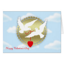 Heureuse Sainte-Valentin des colombes secrètes d'a Cartes