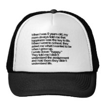 heureux est je casquettes