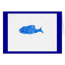 Heureux, la baleine carte de vœux