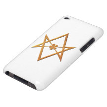 Hexagram unicursale d'or - symbole thelemic étui iPod touch