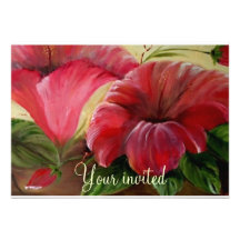 HIBISCOS ROUGE, votre invité Faire-parts