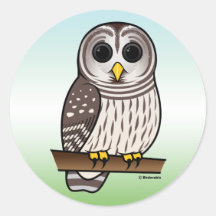 Hibou barré de bande dessinée adhésifs