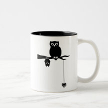 Hibou-Batte-Araignée Halloween éffrayant Tasse À Café