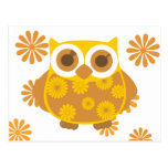 Hibou d'automne cartes postales
