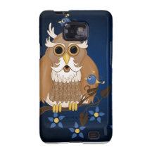 hibou de bande dessinée étui samsung galaxy s2