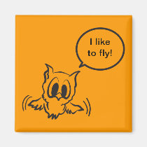 Hibou de bébé magnets