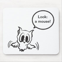 Hibou de bébé tapis de souris