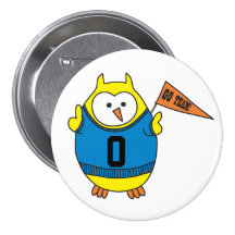 Hibou de défonceuse de sirène pin's