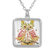 Hibou de feuillage pendentifs