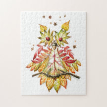 Hibou de feuillage puzzle