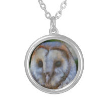 Hibou de grange colliers personnalisés