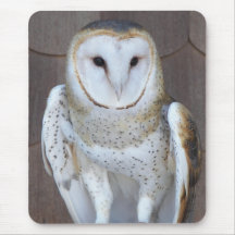 Hibou de grange Mousepad Tapis De Souris