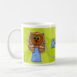 hibou de knit tasse