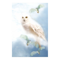 Hibou de Milou sur la toile posters