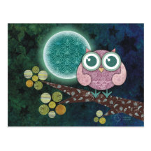 Hibou de minuit cartes postales