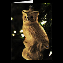 Hibou de Noël cartes