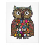 Hibou de patchwork photos sur toile