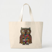 Hibou de patchwork sacs
