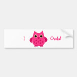 Hibou de roses indien autocollant pour voiture