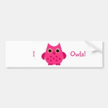 Hibou de roses indien autocollant pour voiture