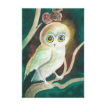 Hibou d'Elf Toile Tendue Sur Châssis