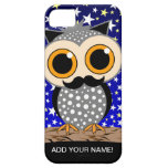 hibou drôle de moustache coques iPhone 5 Case-Mate