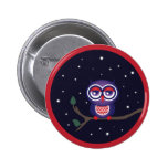 Hibou été perché sur une branche badge