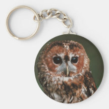 Hibou fauve de bébé porte-clef