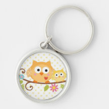 HIBOU KEYCHAIN D'ARBRE DE HAPPI PORTE-CLEFS