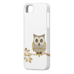 Hibou large de yeux dans le cas d'arbre étui iPhone 5
