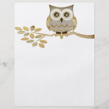 Hibou large de yeux en insecte d'arbre prospectus
