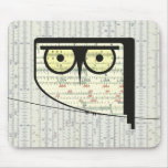 Hibou métrique Mousepad tapis de souris