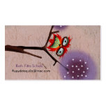 Hibou mignon cartes de visite