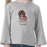 Hibou mignon de grande soeur avec le SIS somnolent T-shirt