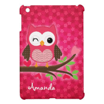 Hibou mignon de roses indien Girly