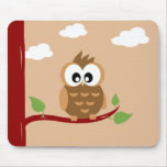 Hibou mignon Mousepad Tapis De Souris