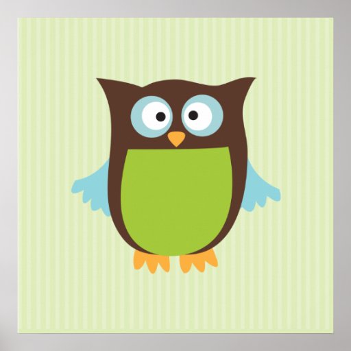 Hibou mignon poster