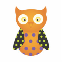 Hibou noir/par orange repéré photo en relief