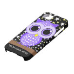 hibou repéré par pourpre mignon coques Case-Mate iPhone 5