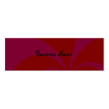 Hibou rouge abstrait de carte de visite maigre