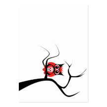 Hibou rouge de crâne de sucre dans le carte de vis