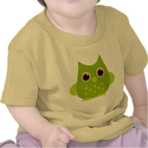 Hibou vert t-shirt
