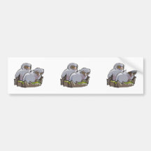 Hiboux de bébé autocollants pour voiture