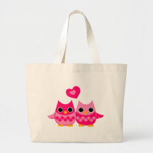 Hiboux doux d'amour sac
