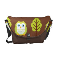 Hiboux et sac messenger à arbres besaces
